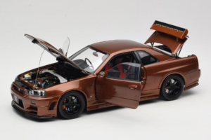 Nissan Skyline GT-R R34 Customized Metallic Bronze MotorHelix 1:18 M83414 Μέταλλο - εικόνα 2 από 8