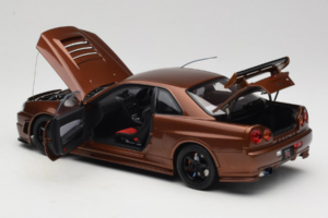 Nissan Skyline GT-R R34 Customized Metallic Bronze MotorHelix 1:18 M83414 Μέταλλο - εικόνα 5 από 8
