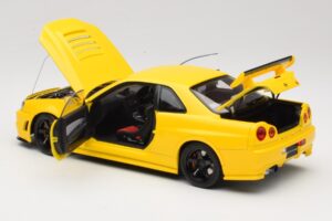 Nissan Skyline GT-R R34 Customized Version Κίτρινο MotorHelix 1:18 M83412 Μέταλλο - εικόνα 5 από 8
