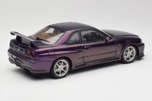 Nissan Skyline GT-R R34 V-Spec Midnight Μοβ AUTOart 1:18 77305 Μέταλλο - εικόνα 3 από 8