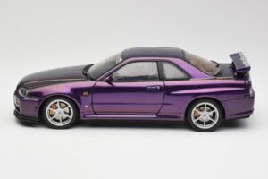 Nissan Skyline GT-R R34 V-Spec Midnight Μοβ AUTOart 1:18 77305 Μέταλλο - εικόνα 4 από 8