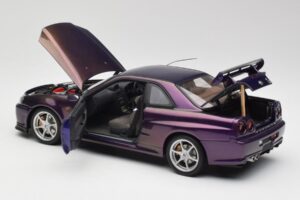 Nissan Skyline GT-R R34 V-Spec Midnight Μοβ AUTOart 1:18 77305 Μέταλλο - εικόνα 5 από 8