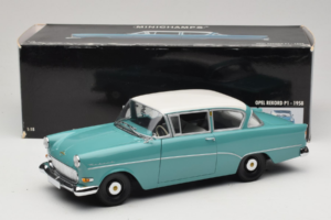 Opel Rekord P1 Τυρκουάζ Μπλε Minichamps 1:18 180043200 Μέταλλο - εικόνα 8 από 8