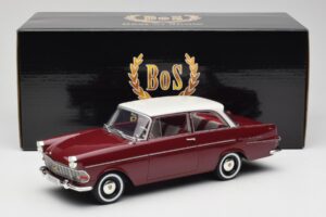 Opel Rekord P2 Σκούρο Κόκκινο & Λευκό BoS Models 1:18 BOS415 Ρητίνη - εικόνα 6 από 6