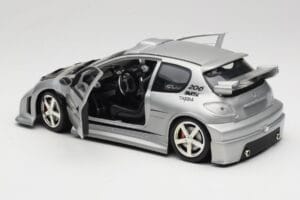 Peugeot 206 MTK Ασημί Solido 1:18 1817 Μέταλλο - εικόνα 5 από 8