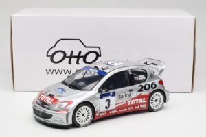 Peugeot 206 WRC #3 G. Panizzi / H. Panizzi Rally Tour de Corse 2002 Otto 1:18 OT1085 Ρητίνη - εικόνα 6 από 6