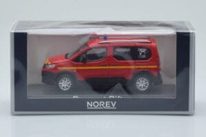 Peugeot Rifter Pompiers Κόκκινο Norev 1:43 479069 Μέταλλο - εικόνα 4 από 4