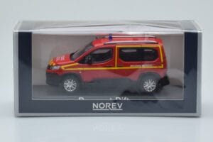 Peugeot Rifter Pompiers Secours Medical Κόκκινο Norev 1:43 479070 Μέταλλο - εικόνα 4 από 4