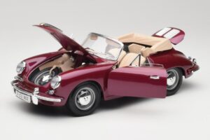 Porsche 356B Καμπριολέ Μελιτζανί Bburago 1:18 3021-M4 Μέταλλο - εικόνα 2 από 8