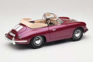 Porsche 356B Καμπριολέ Μελιτζανί Bburago 1:18 3021-M4 Μέταλλο - εικόνα 3 από 8