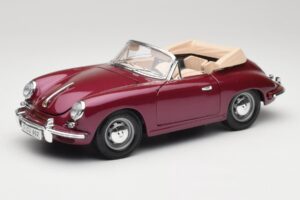 Porsche 356B Καμπριολέ Μελιτζανί Bburago 1:18 3021-M4 Μέταλλο