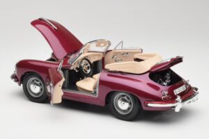 Porsche 356B Καμπριολέ Μελιτζανί Bburago 1:18 3021-M4 Μέταλλο - εικόνα 5 από 8