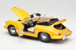 Porsche 356B Καμπριολέ Κίτρινο Bburago 1:18 3031 Μέταλλο - εικόνα 5 από 8