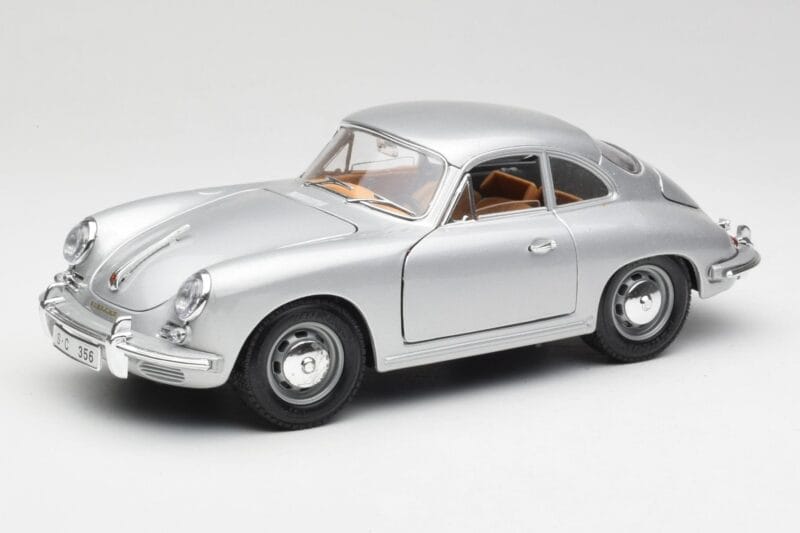 Porsche 356B Ασημί & Καφέ Εσωτερικό Bburago 1:18 3021-M2 Μέταλλο