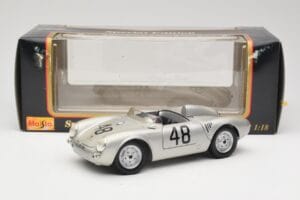 Porsche 550A Spyder #48 Sports Prototype 1955 Maisto 1:18 50341 Μέταλλο - εικόνα 8 από 8