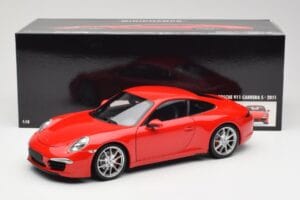 Porsche 911 991 Carrera S Guards Κόκκινο Minichamps 1:18 100061020 Μέταλλο - εικόνα 8 από 8