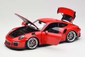 Porsche 911 991 GT3 RS Guards Κόκκινο Ασημί Ζάντες AUTOart 1:18 78165 Μέταλλο - εικόνα 2 από 8