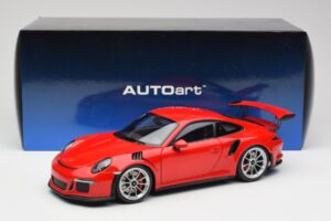 Porsche 911 991 GT3 RS Guards Κόκκινο Ασημί Ζάντες AUTOart 1:18 78165 Μέταλλο - εικόνα 8 από 8