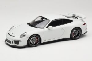 Porsche 911 991 GT3 Λευκό Με Ασημί Ζάντες Minichamps 1:18 113062721 Μέταλλο
