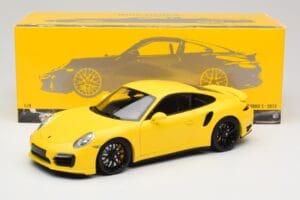 Porsche 911 991 Turbo S Κίτρινο Με Μαύρες Ζάντες Minichamps 1:18 110062321 Μέταλλο - εικόνα 8 από 8