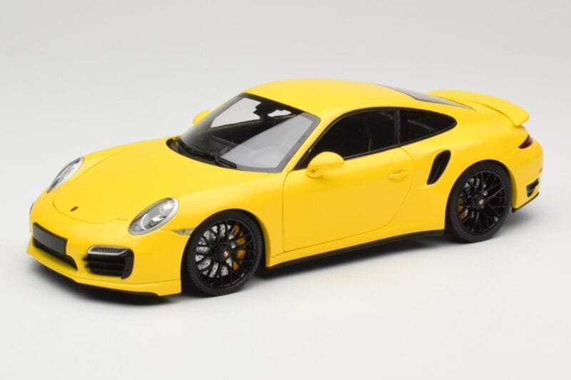 Porsche 911 991 Turbo S Κίτρινο Με Μαύρες Ζάντες Minichamps 1:18 110062321 Μέταλλο