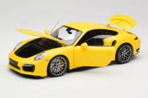 Porsche 911 991 Turbo S Κίτρινο Με Ασημί Ζάντες Minichamps 1:18 110062322 Μέταλλο - εικόνα 2 από 8