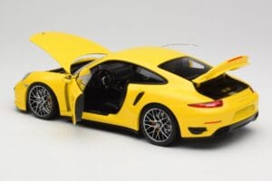 Porsche 911 991 Turbo S Κίτρινο Με Ασημί Ζάντες Minichamps 1:18 110062322 Μέταλλο - εικόνα 7 από 8