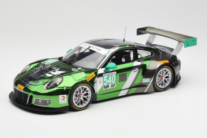 Porsche 911 991.1 GT3 R #540 Black Swan Racing P. Long / T. Pilgrim 24h Daytona 2016 Minichamps 1:18 155166540 Μέταλλο