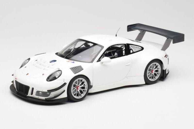 Porsche 911 991.1 GT3 R Λευκό Με Ασημί Ζάντες Minichamps 1:18 153166000 Μέταλλο