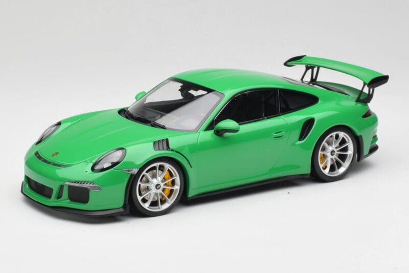 Porsche 911 991.1 GT3 RS Lizard Πράσινο & Ασημί Ζάντες Minichamps 1:18 153066229 Μέταλλο