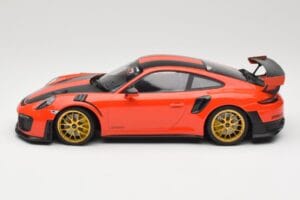 Porsche 911 991.2 GT2 RS Πορτοκαλί Weissach Package Χρυσές Ζάντες Minichamps 1:18 155068305 Μέταλλο - εικόνα 3 από 6