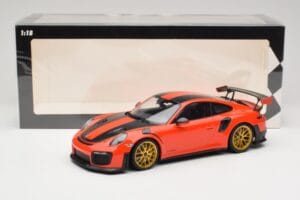 Porsche 911 991.2 GT2 RS Πορτοκαλί Weissach Package Χρυσές Ζάντες Minichamps 1:18 155068305 Μέταλλο - εικόνα 6 από 6