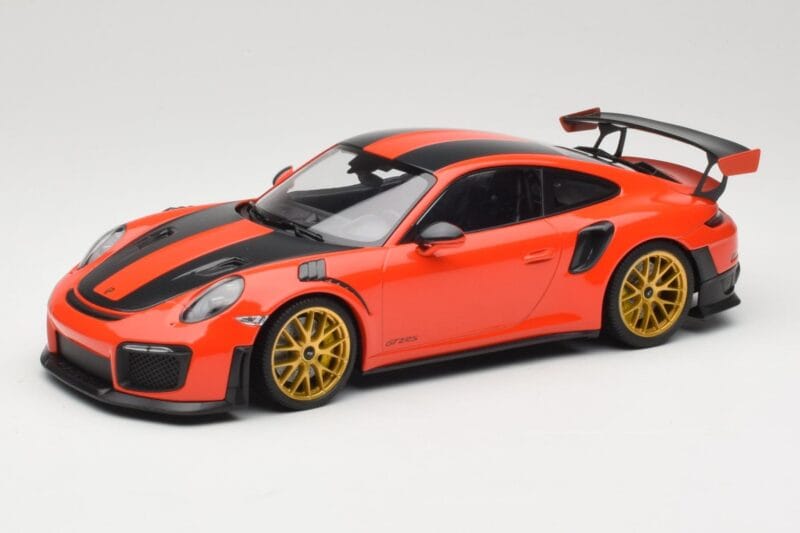 Porsche 911 991.2 GT2 RS Πορτοκαλί Weissach Package Χρυσές Ζάντες Minichamps 1:18 155068305 Μέταλλο