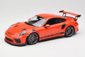 Porsche 911 991.2 GT3 RS Lava Orange & Ασημί Ζάντες Minichamps 1:18 155068225 Μέταλλο