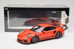 Porsche 911 991.2 GT3 RS Lava Orange & Ασημί Ζάντες Minichamps 1:18 155068225 Μέταλλο - εικόνα 6 από 6