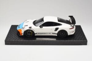 Porsche 911 991.2 GT3 RS Manthey Racing Λευκό & Μπλε & Πορτοκαλί Minichamps 1:18 MR-911-GT3RS-1805 Μέταλλο