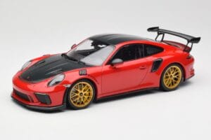 Porsche 911 991.2 GT3 RS Weissach Package Guards Red Χρυσές Ζάντες Μαγνησίου Minichamps 1:18 153068236 Μέταλλο
