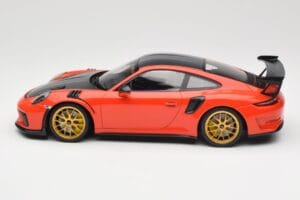 Porsche 911 991.2 GT3 RS Weissach Package Lava Orange Χρυσές Ζάντες Μαγνησίου Minichamps 1:18 153068227 Μέταλλο - εικόνα 3 από 6
