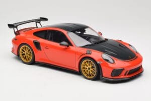 Porsche 911 991.2 GT3 RS Weissach Package Lava Orange Χρυσές Ζάντες Μαγνησίου Minichamps 1:18 153068227 Μέταλλο - εικόνα 4 από 6