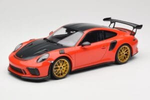 Porsche 911 991.2 GT3 RS Weissach Package Lava Orange Χρυσές Ζάντες Μαγνησίου Minichamps 1:18 153068227 Μέταλλο