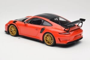 Porsche 911 991.2 GT3 RS Weissach Package Lava Orange Χρυσές Ζάντες Μαγνησίου Minichamps 1:18 153068227 Μέταλλο - εικόνα 5 από 6