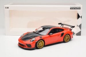Porsche 911 991.2 GT3 RS Weissach Package Lava Orange Χρυσές Ζάντες Μαγνησίου Minichamps 1:18 153068227 Μέταλλο - εικόνα 6 από 6