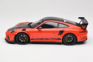 Porsche 911 991.2 GT3 RS Weissach Package Lava Orange Wording Μαύρες Ζάντες Μαγνησίου Minichamps 1:18 153068226 Μέταλλο - εικόνα 3 από 6