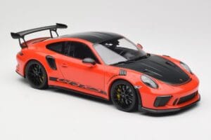 Porsche 911 991.2 GT3 RS Weissach Package Lava Orange Wording Μαύρες Ζάντες Μαγνησίου Minichamps 1:18 153068226 Μέταλλο - εικόνα 4 από 6