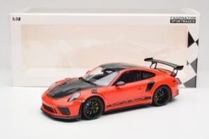 Porsche 911 991.2 GT3 RS Weissach Package Lava Orange Wording Μαύρες Ζάντες Μαγνησίου Minichamps 1:18 153068226 Μέταλλο - εικόνα 6 από 6