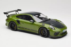 Porsche 911 991.2 GT3 RS Weissach Package Lizard Green Wording & Μαύρες Ζάντες Μαγνησίου Minichamps 1:18 155068232 Μέταλλο - εικόνα 4 από 6