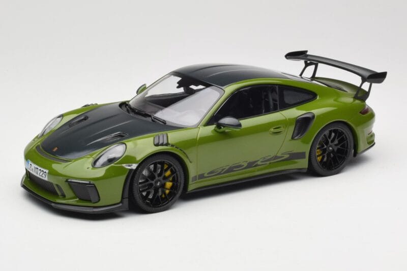 Porsche 911 991.2 GT3 RS Weissach Package Lizard Green Wording & Μαύρες Ζάντες Μαγνησίου Minichamps 1:18 155068232 Μέταλλο