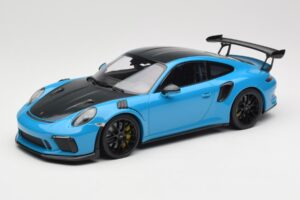 Porsche 911 991.2 GT3 RS Weissach Package Shark Blue Μαύρες Ζάντες Μαγνησίου Minichamps 1:18 153068224 Μέταλλο