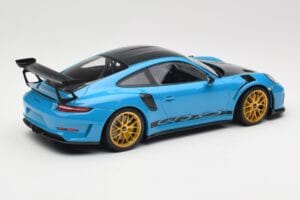 Porsche 911 991.2 GT3 RS Weissach Package Shark Blue Wording Χρυσές Ζάντες Μαγνησίου Minichamps 1:18 153068237 Μέταλλο - εικόνα 2 από 6