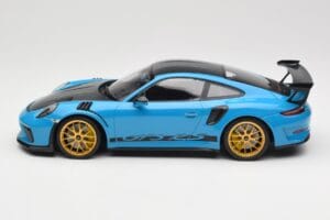 Porsche 911 991.2 GT3 RS Weissach Package Shark Blue Wording Χρυσές Ζάντες Μαγνησίου Minichamps 1:18 153068237 Μέταλλο - εικόνα 3 από 6
